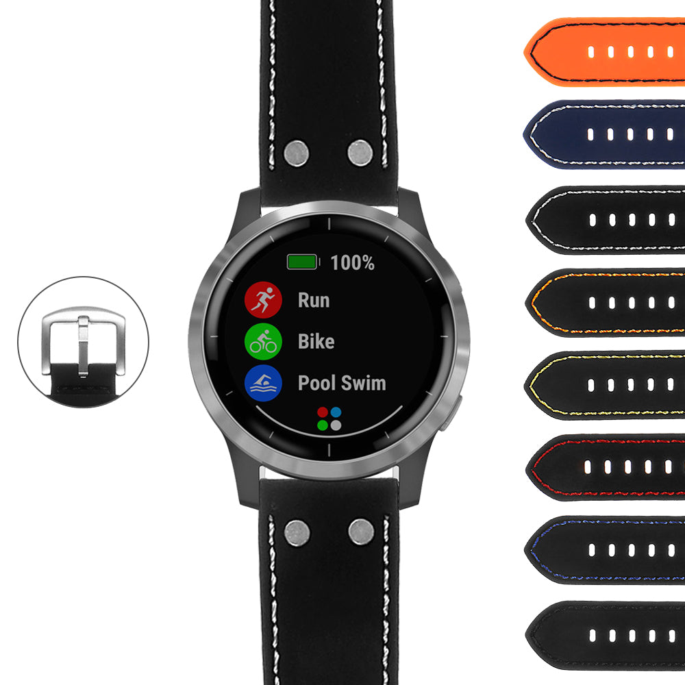 Rubber Aviator Strap for Fossil Sport Smartwatch