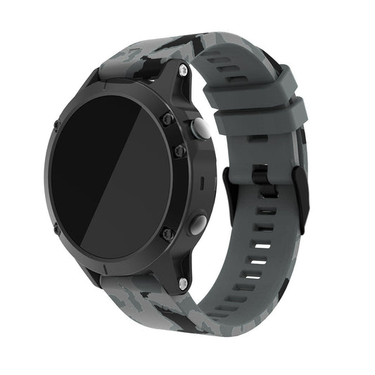 Camo Rubber Strap for Garmin Fenix 5 / 5 Plus / 6 / Forerunner 935 / Quatix 5 / Approach S60 / Instinct