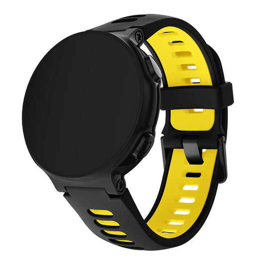 Rubber Strap with Black Buckle for Garmin Forerunner 220 / 230 / 235 / 260 / 735XT / Approach S5 / S6 / S20