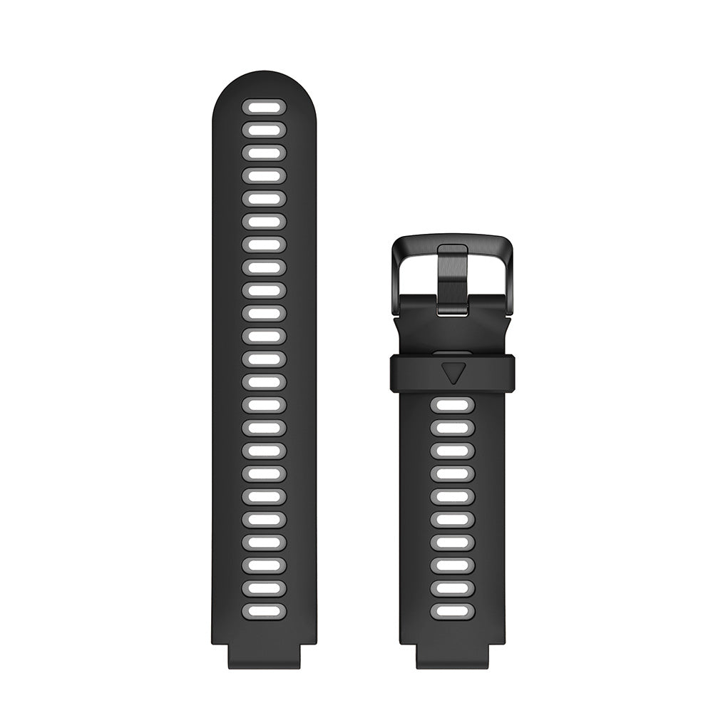 Rubber Strap with Black Buckle for Garmin Forerunner 220 / 230 / 235 / 260 / 735XT / Approach S5 / S6 / S20