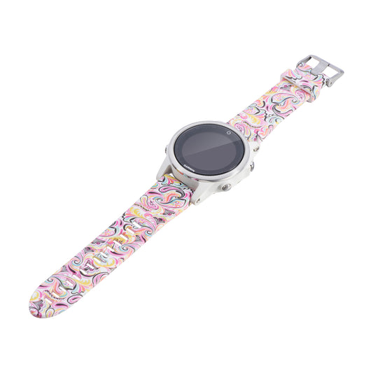 Patterned Rubber Strap for Garmin Fenix 5S / 5S Plus / 6S