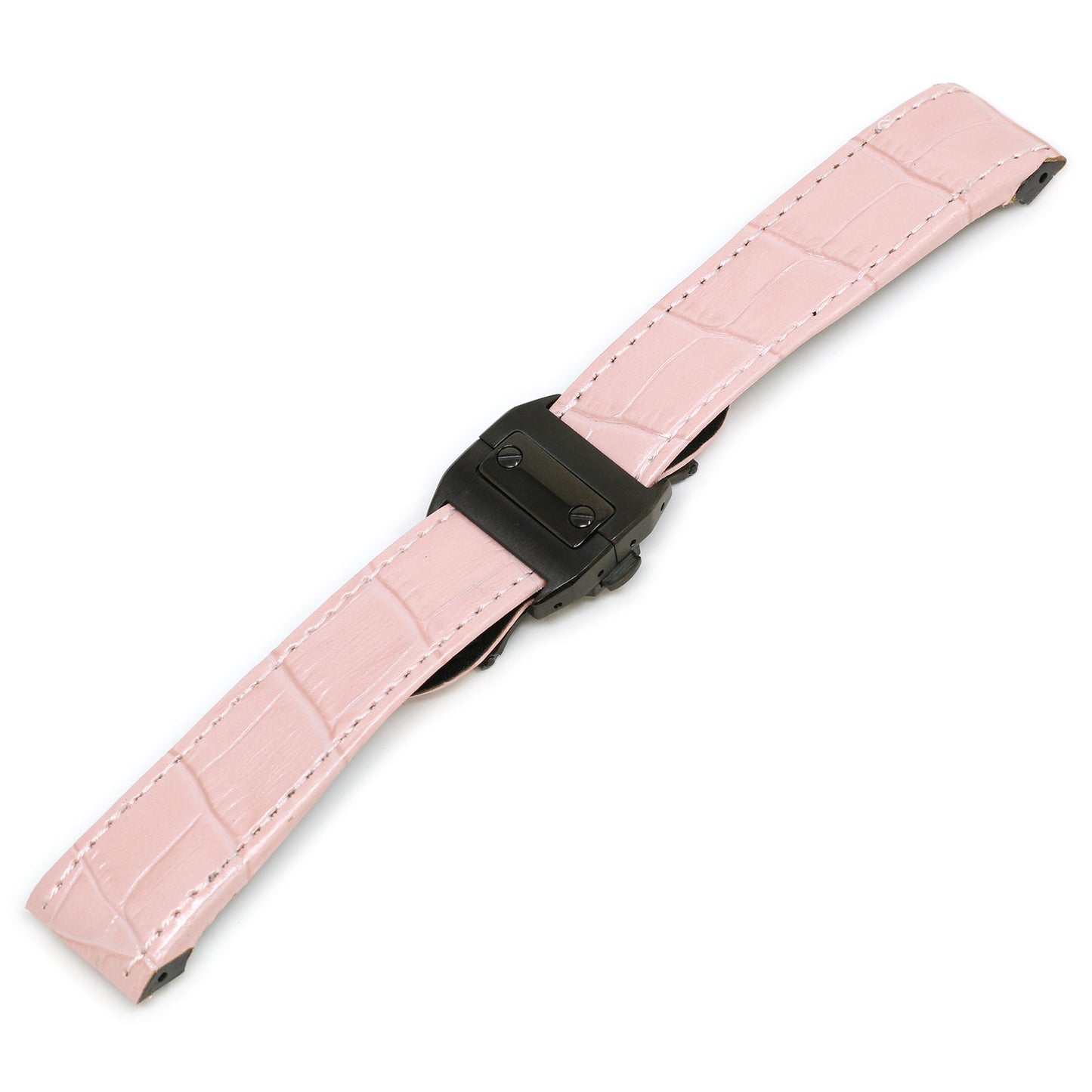 Croc Leather Strap for Cartier Santos 100