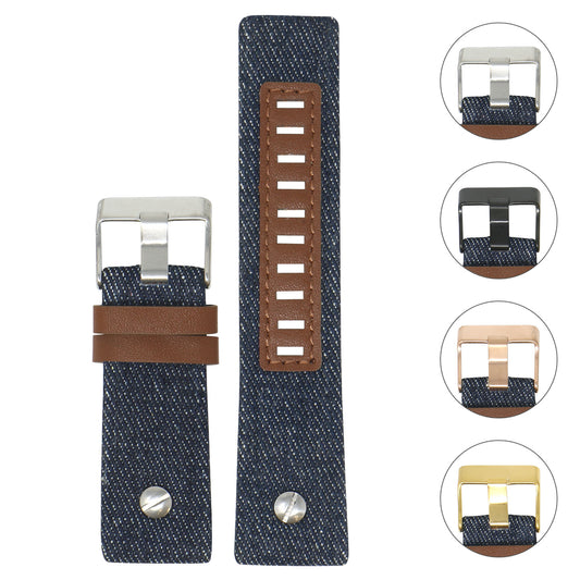Denim & Leather Rivet Strap for Diesel