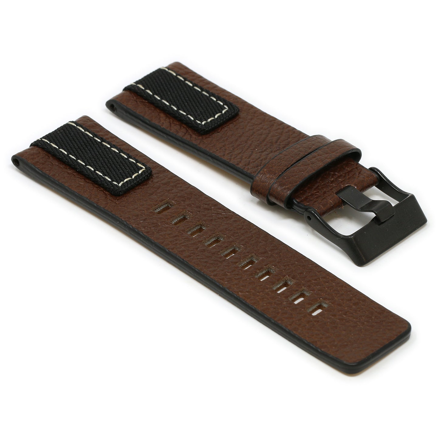 Pebbled Leather & Nylon Strap for Diesel