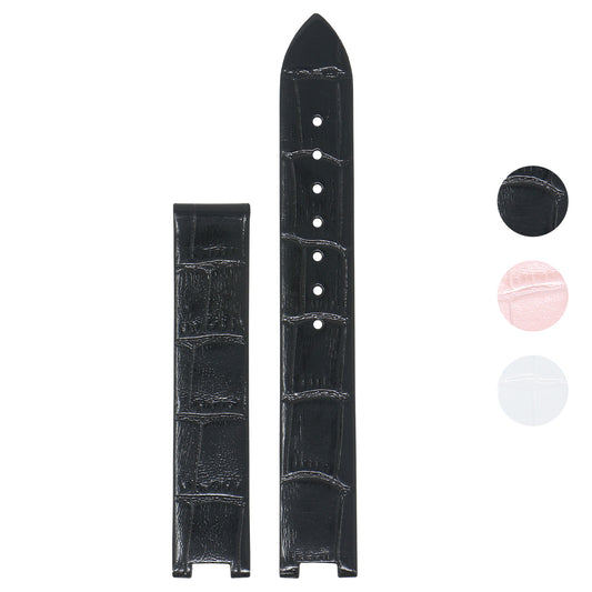 Croc Embossed Leather Band for Omega De Ville