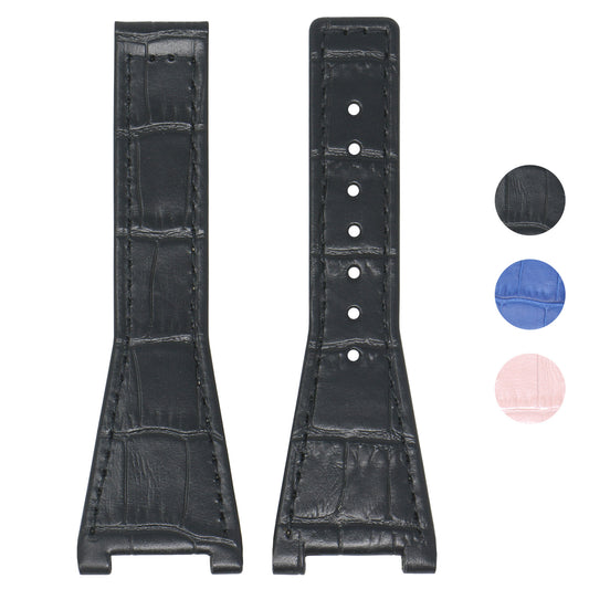 Croc Embossed Strap for Omega Constellation Quadra
