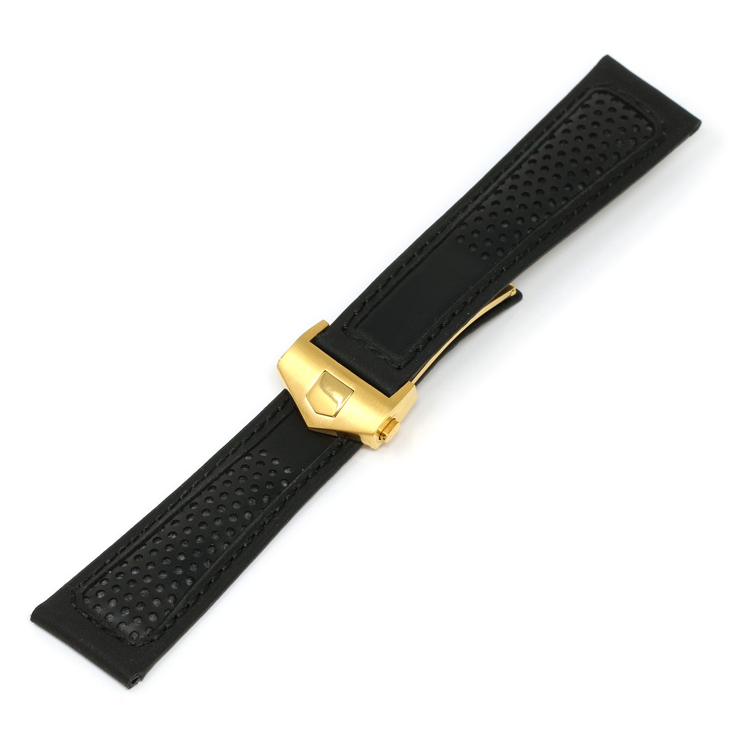 Perforated Leather Strap for Tag Heuer Monaco North Street Watch Co