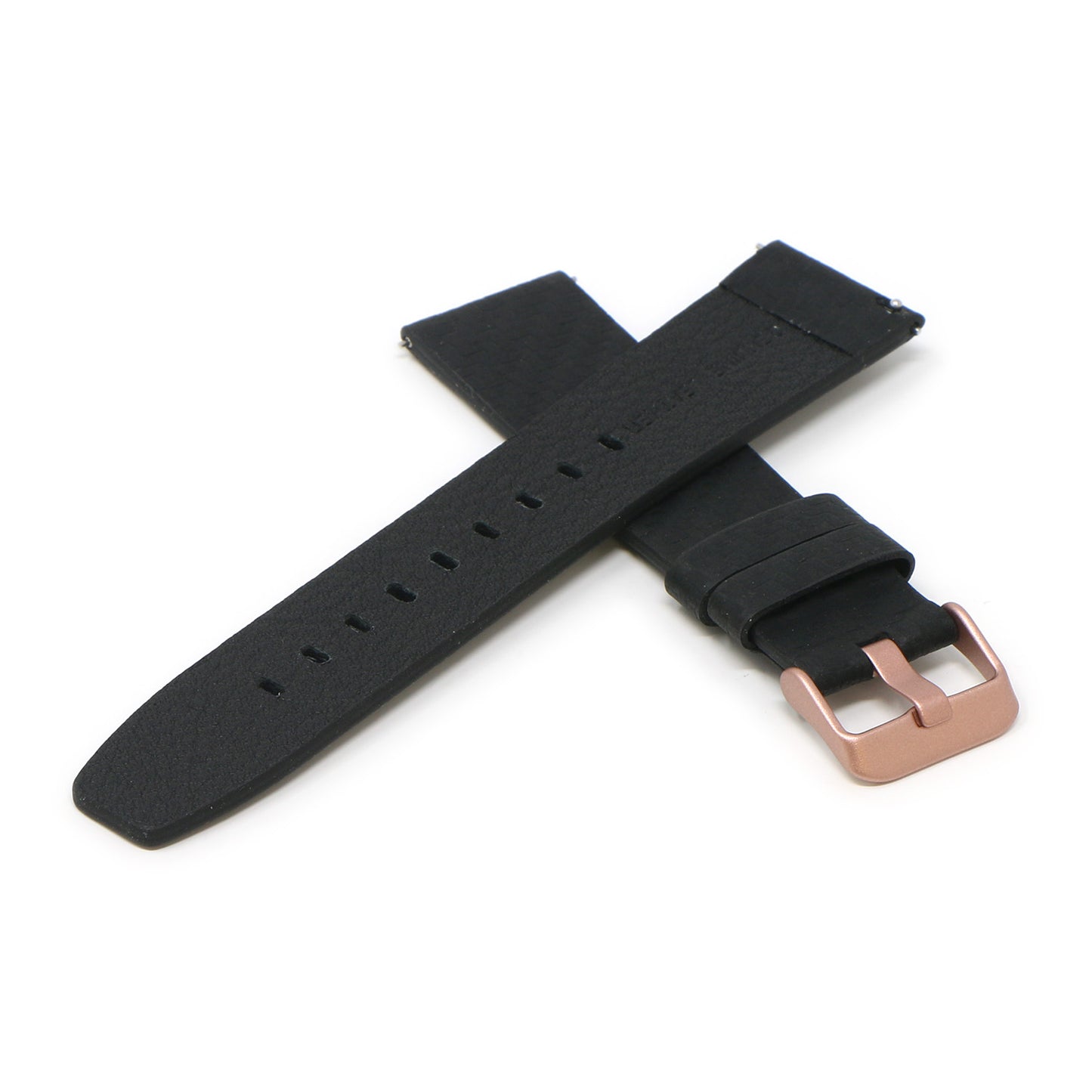23mm Carbon Fiber Embossed Leather Strap