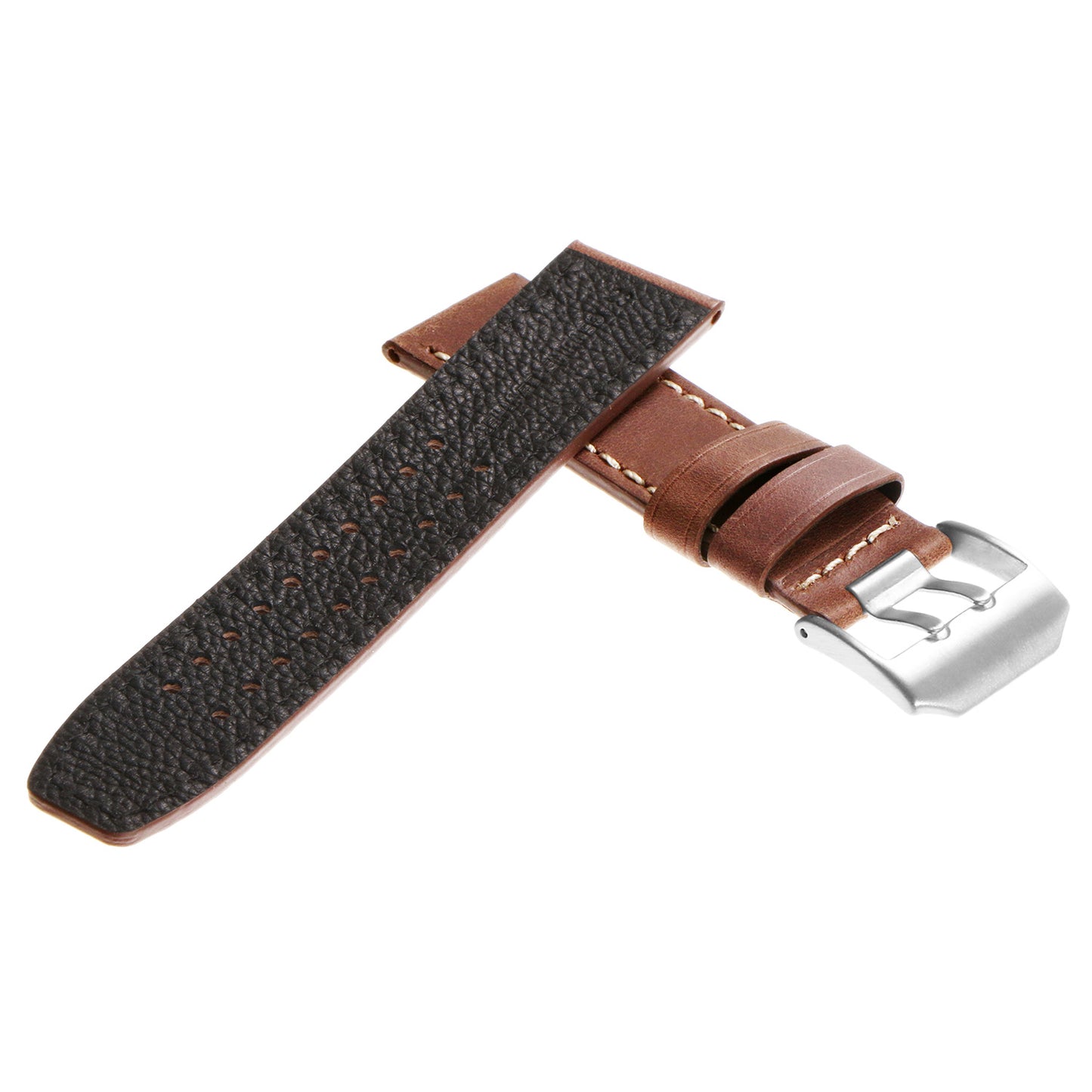 DASSARI 23mm Vintage Leather Watch Strap for Luminox Evo