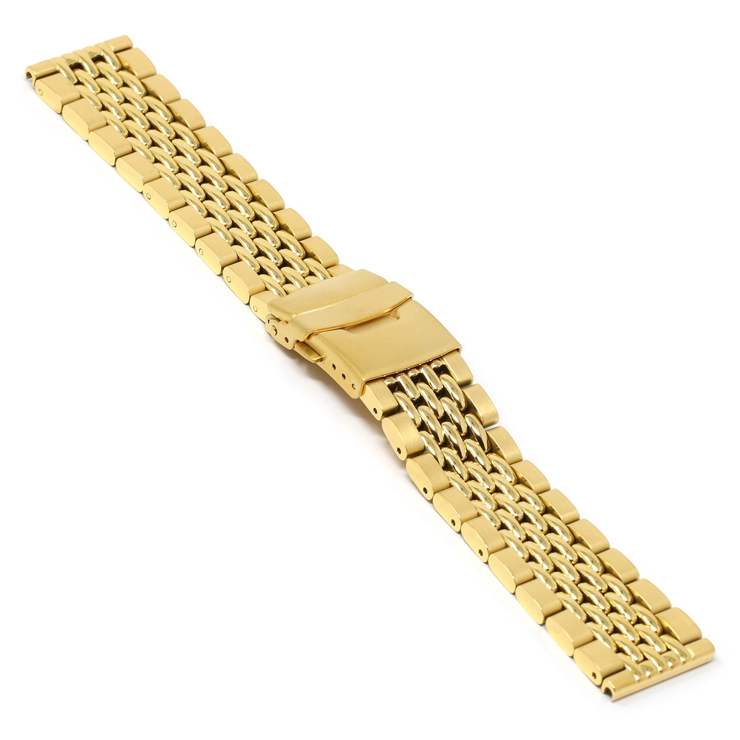 Omega 1037 Gold Plated Beads of Rice Bracelet 17mm – Belmont Watches