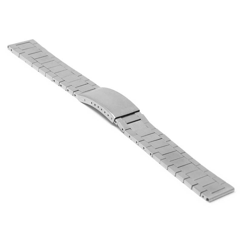 18MM SILVER STAINLESS STEEL WATCH BAND CLASP SPRING BRACELET EXTENDER LINK  