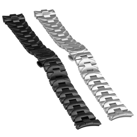 Heavy Duty Stainless Steel Watch Band with Hidden Clasp