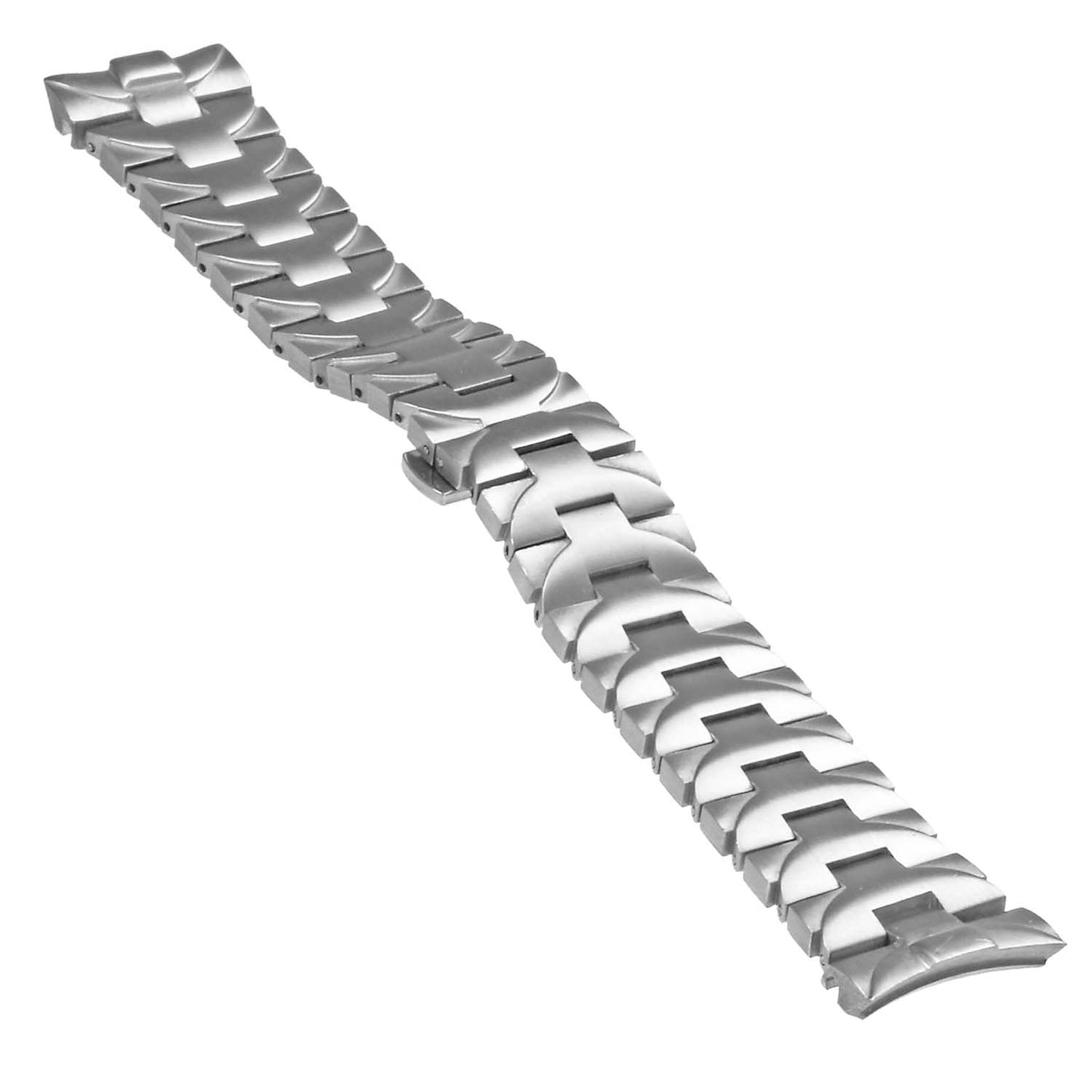 Heavy Duty Stainless Steel Watch Band with Hidden Clasp