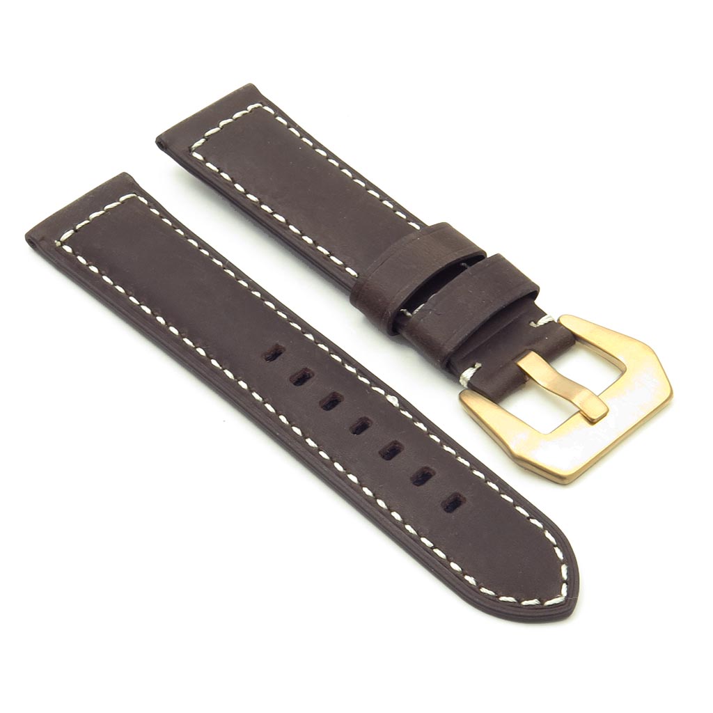 DASSARI Salvage Strap w/ Yellow Gold Buckle