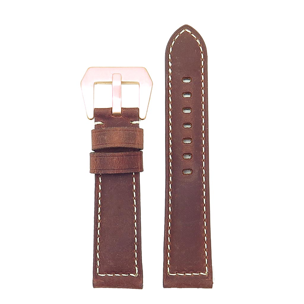 DASSARI Salvage Strap w/ Rose Gold Buckle