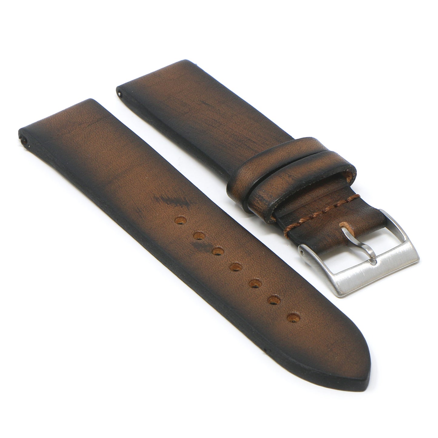 DASSARI Premium Thick Vintage Leather Strap for Garmin Forerunner 745