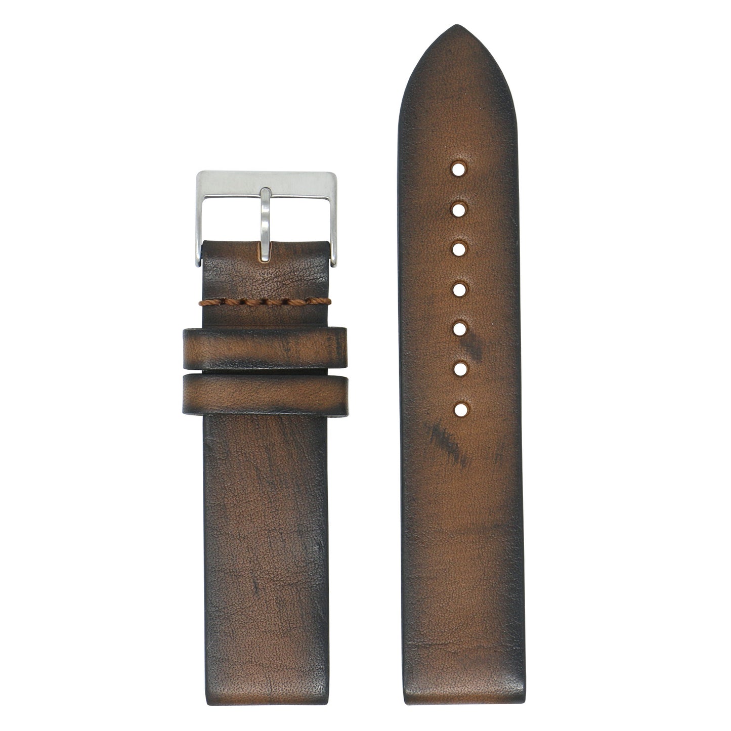 DASSARI Premium Thick Vintage Leather Strap for Fitbit Sense