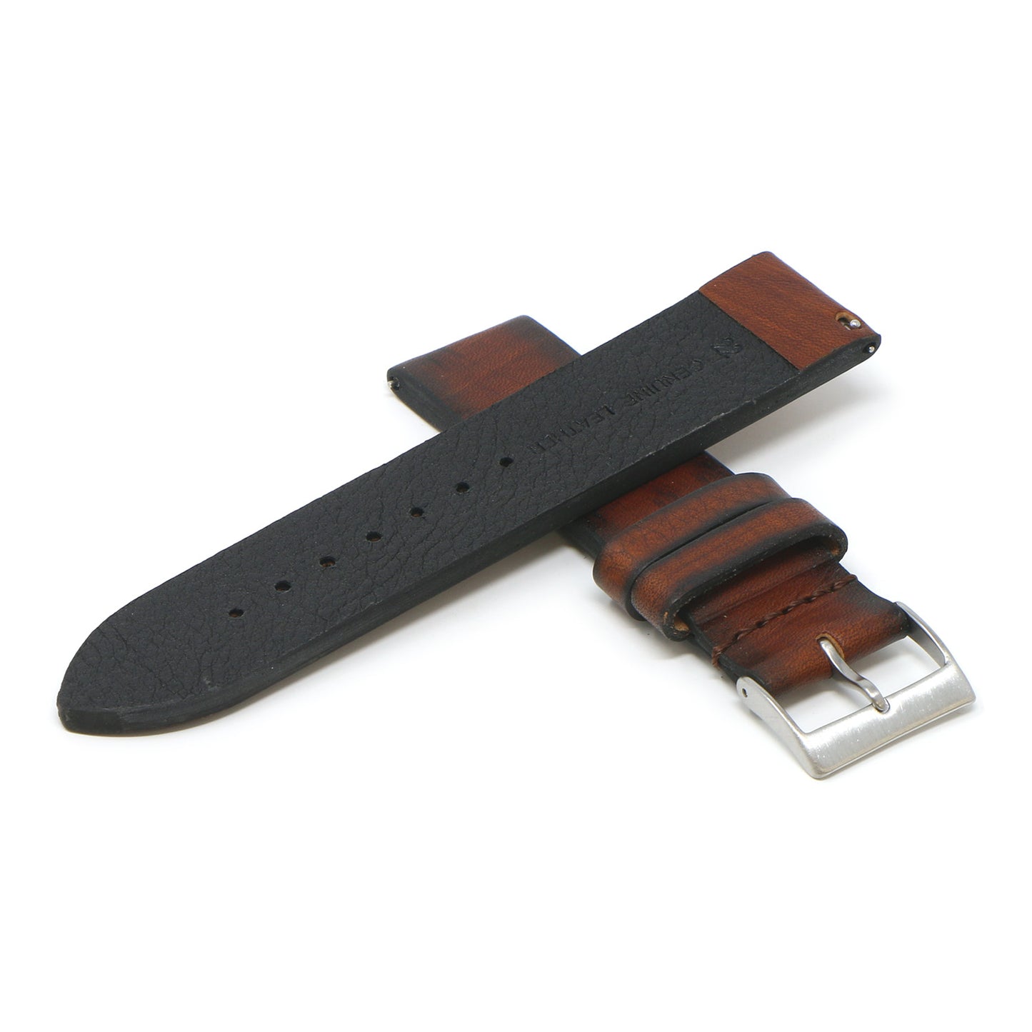 DASSARI Premium Thick Vintage Leather Strap for Apple Watch