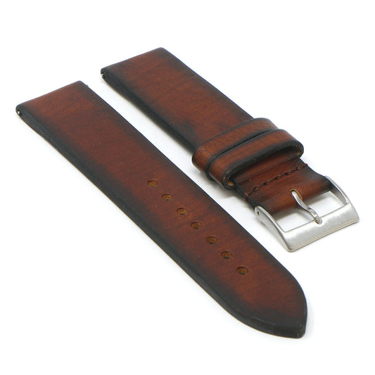 DASSARI Premium Thick Vintage Leather Strap for Garmin Forerunner 745