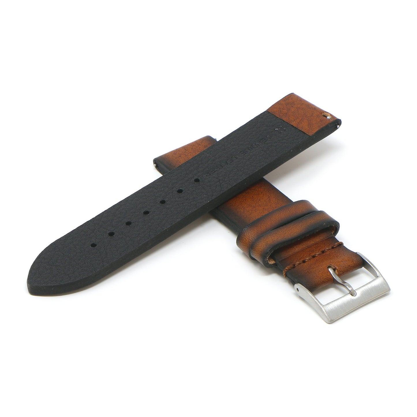 DASSARI Premium Thick Vintage Leather Strap for Fitbit Versa 3
