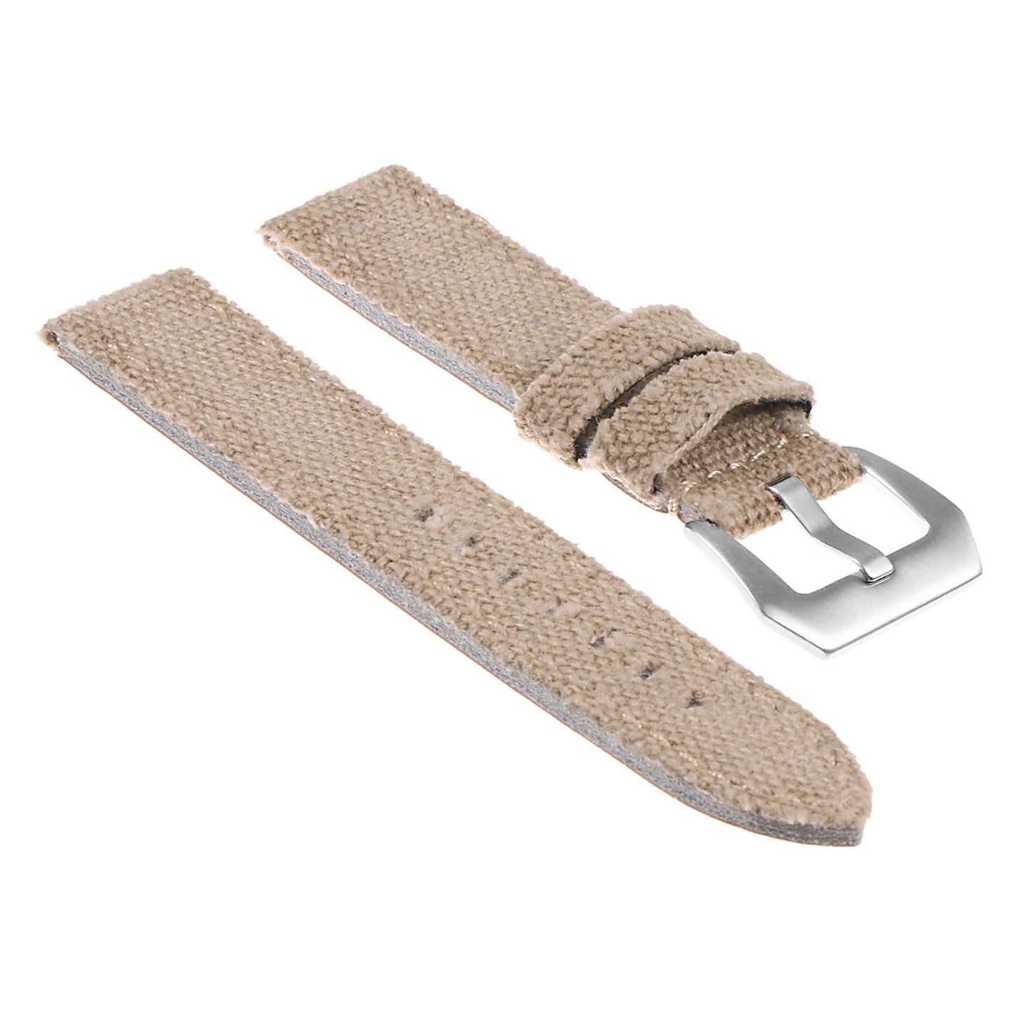 DASSARI Frayed Edge Canvas Strap