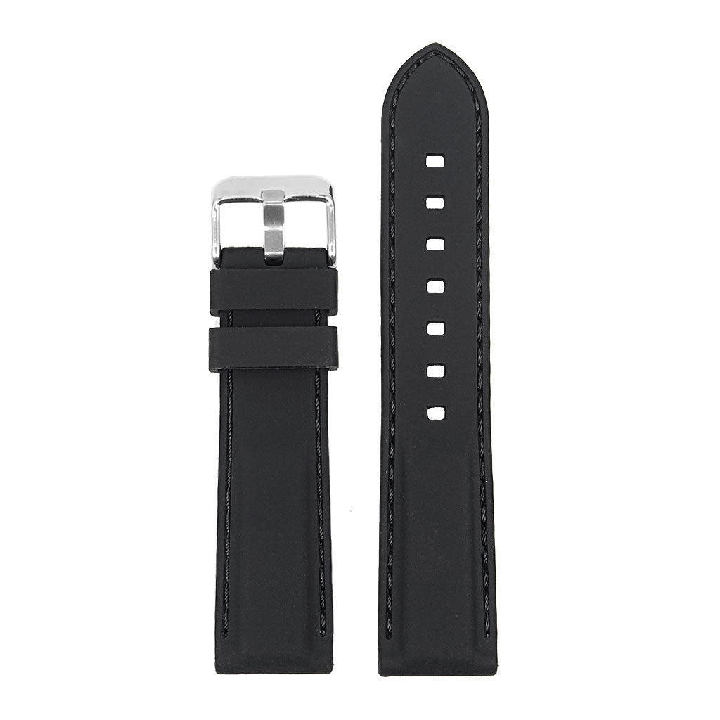 20mm Rubber Smart Watch Strap w/ Stitching