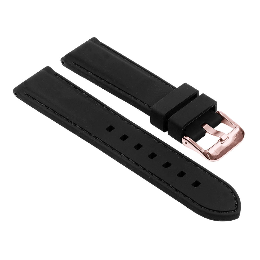 Rubber Strap w/ Stitching for Fitbit Charge 4 & Charge 3