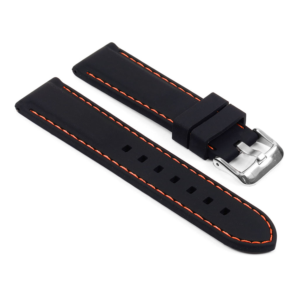 Rubber Strap with Stitching for Fossil Sport Smartwatch