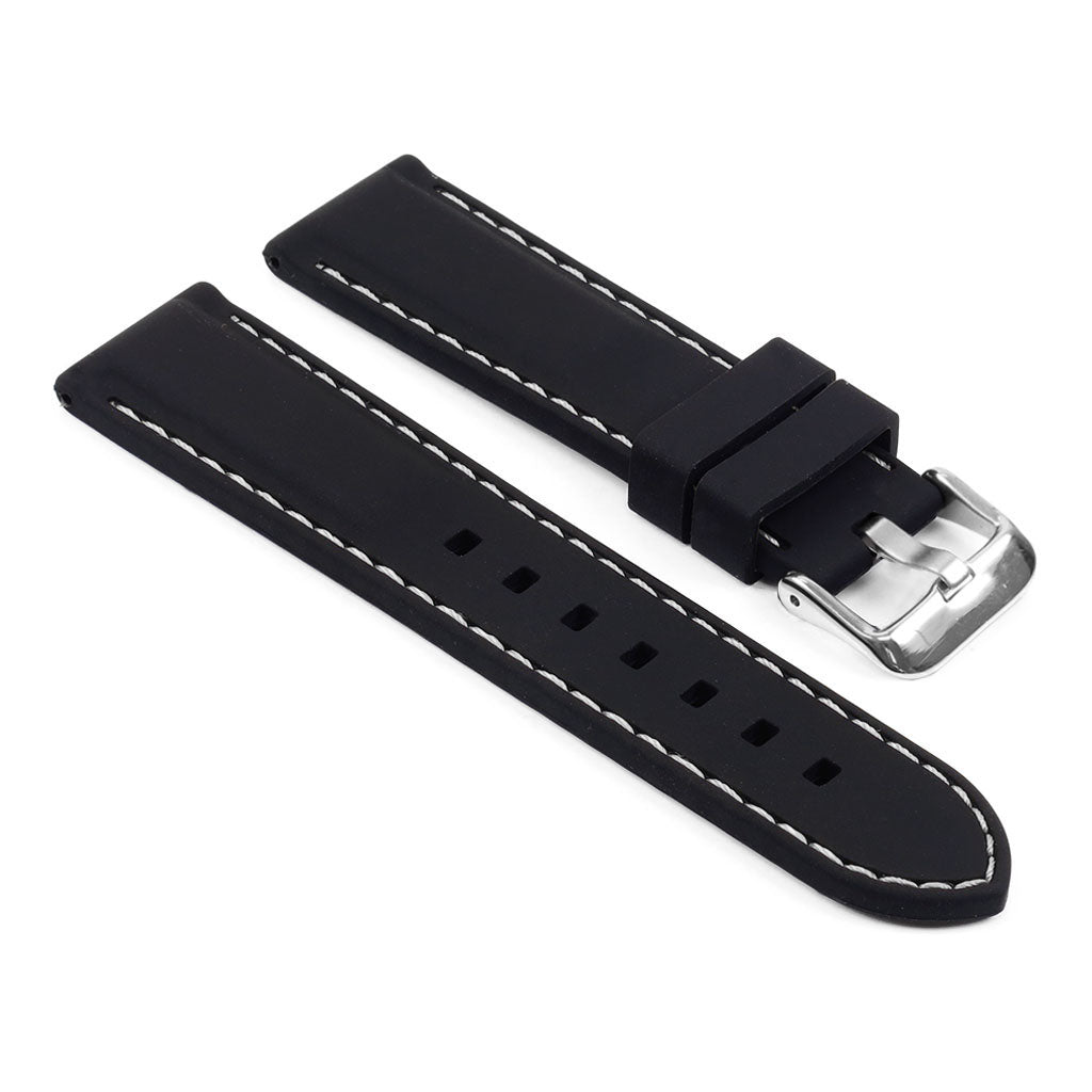 Rubber Strap w/ Stitching for Fitbit Versa 3
