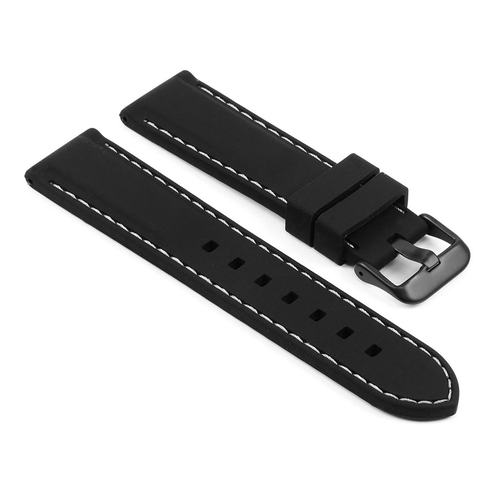 Rubber Strap with Stitching for Fossil Gen 4 Smartwatch