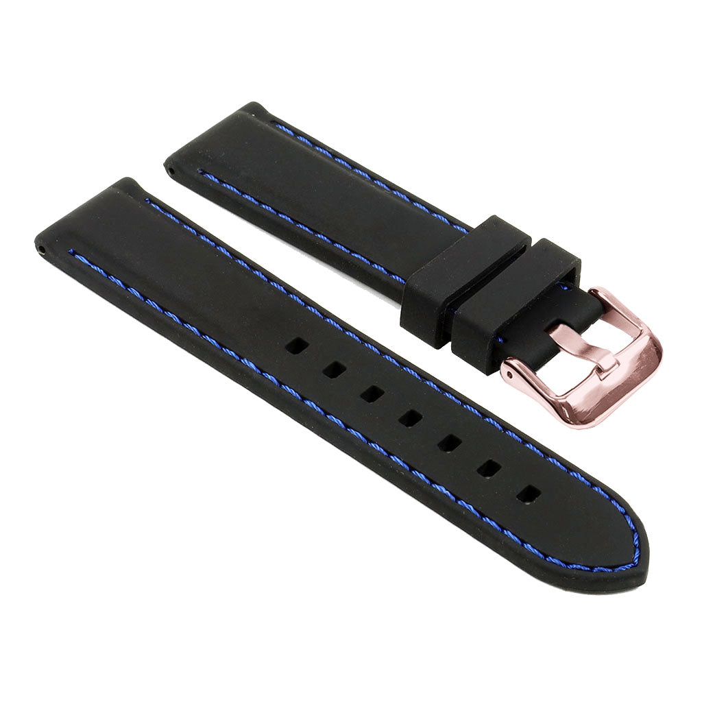 Rubber Strap w/ Stitching for Fitbit Charge 4 & Charge 3