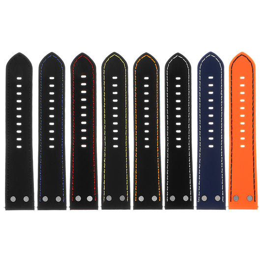 Rubber Aviator Strap with Rivets - Quick Release