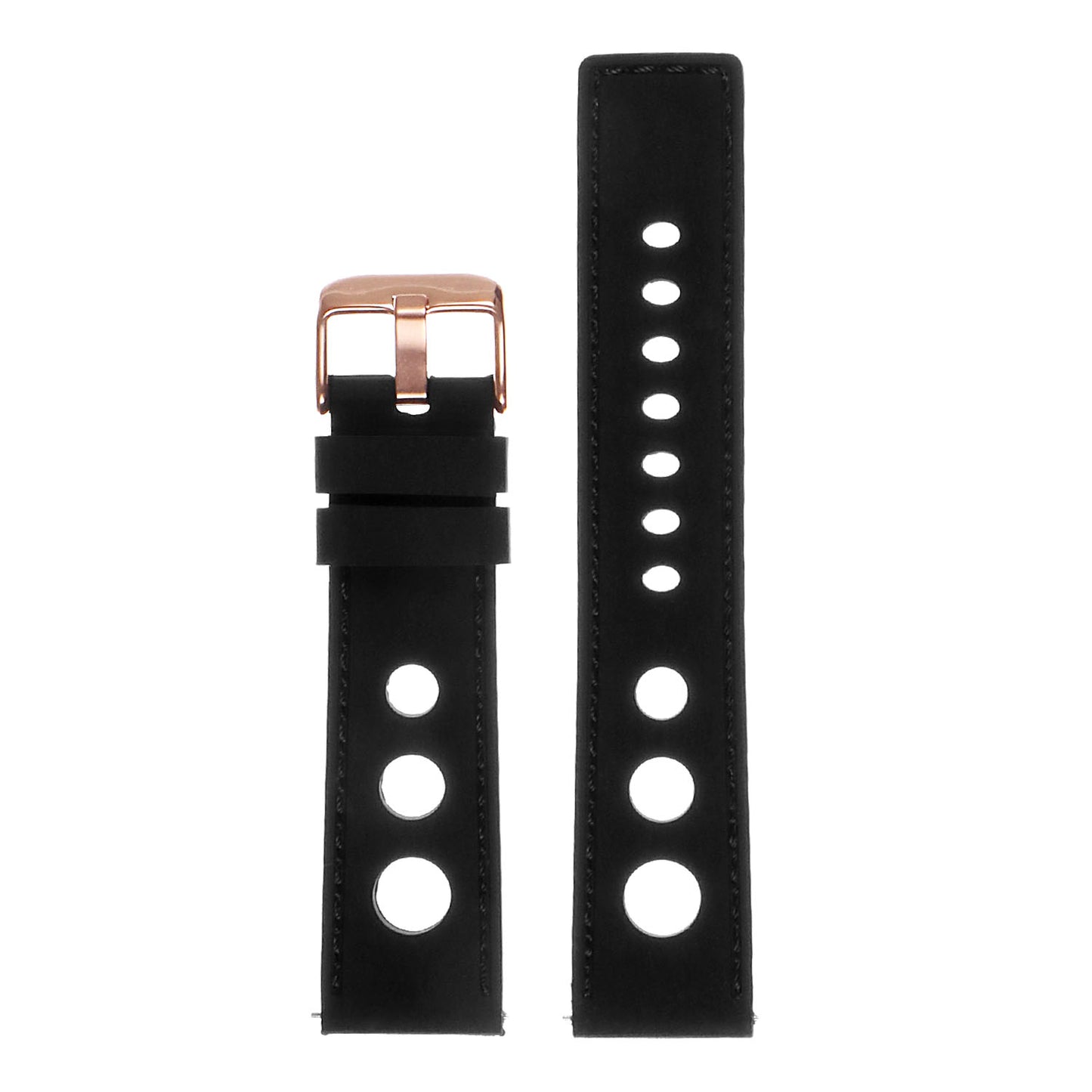 Rubber Rally Strap with Rose Gold Buckle for Apple Watch