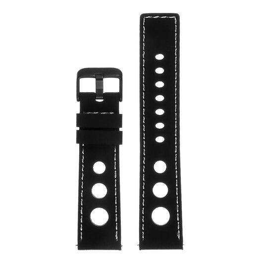 Rubber Rally Strap with Black Buckle for Garmin Vivoactive 4S & Vivomove 3S