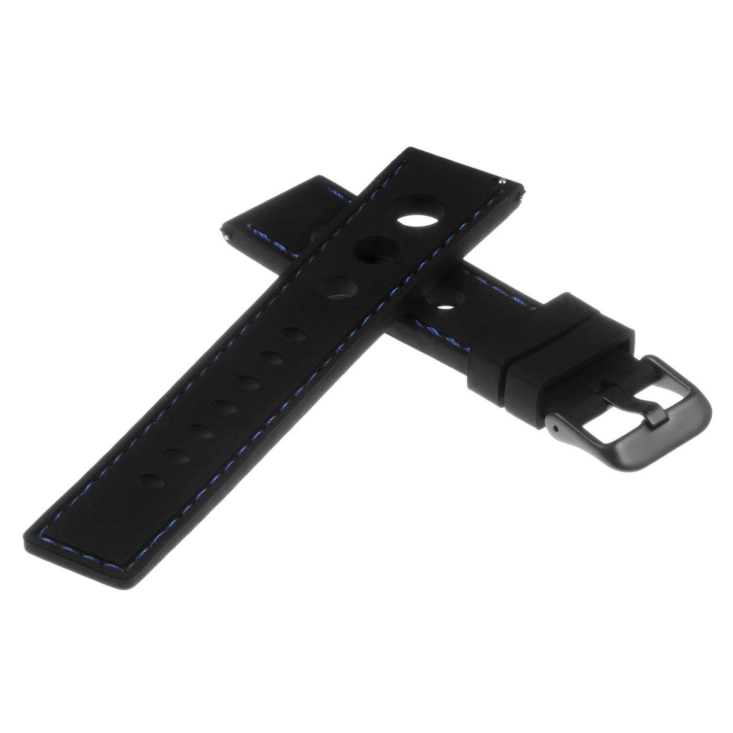 Rubber Rally Strap with Black Buckle for Garmin Vivoactive 4