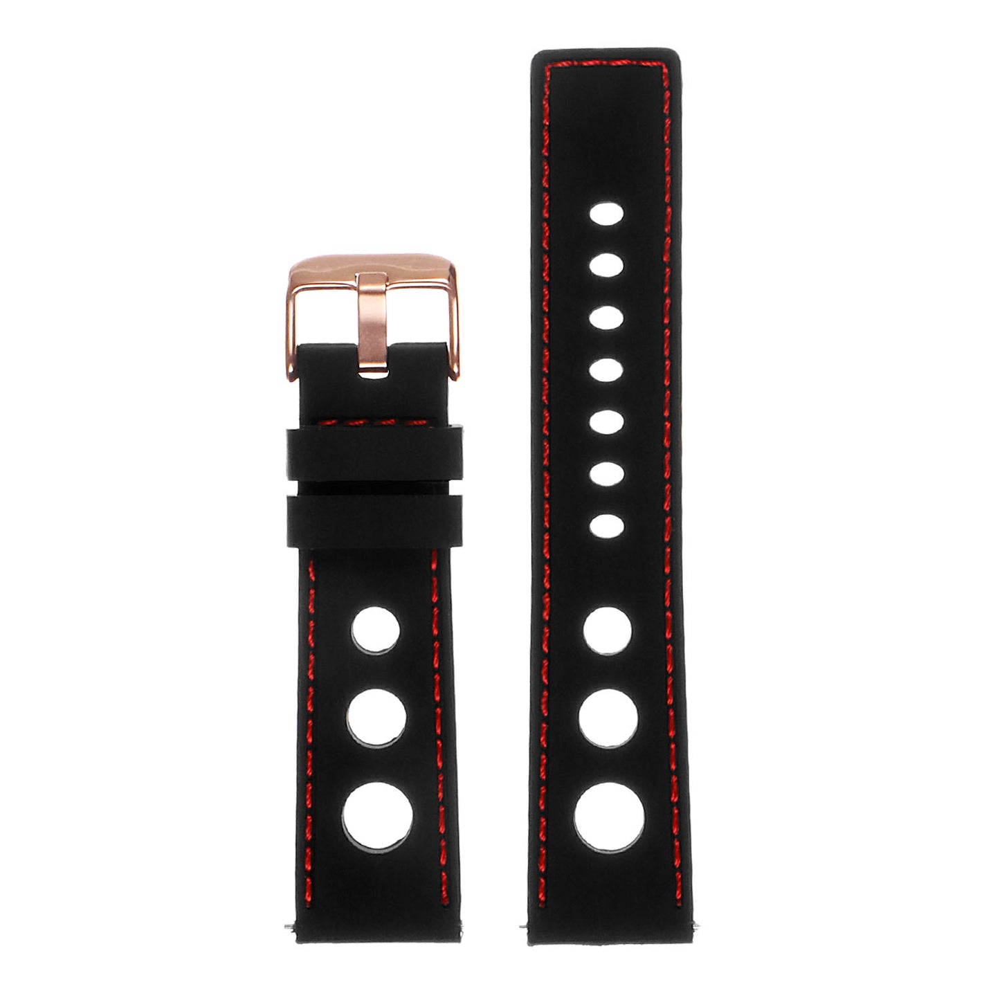 Rubber Rally Strap with Rose Gold Buckle for Apple Watch