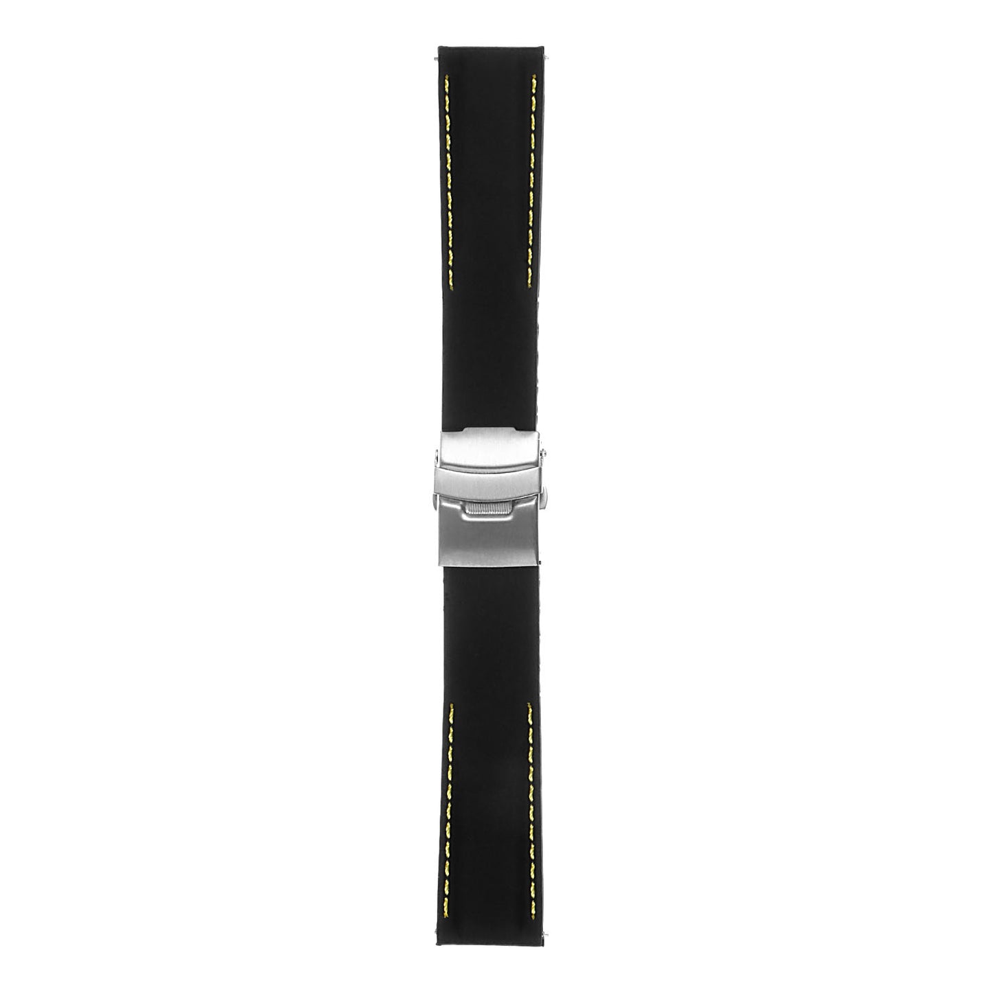 Rubber Strap with Deployant Clasp for Fossil Sport Smartwatch