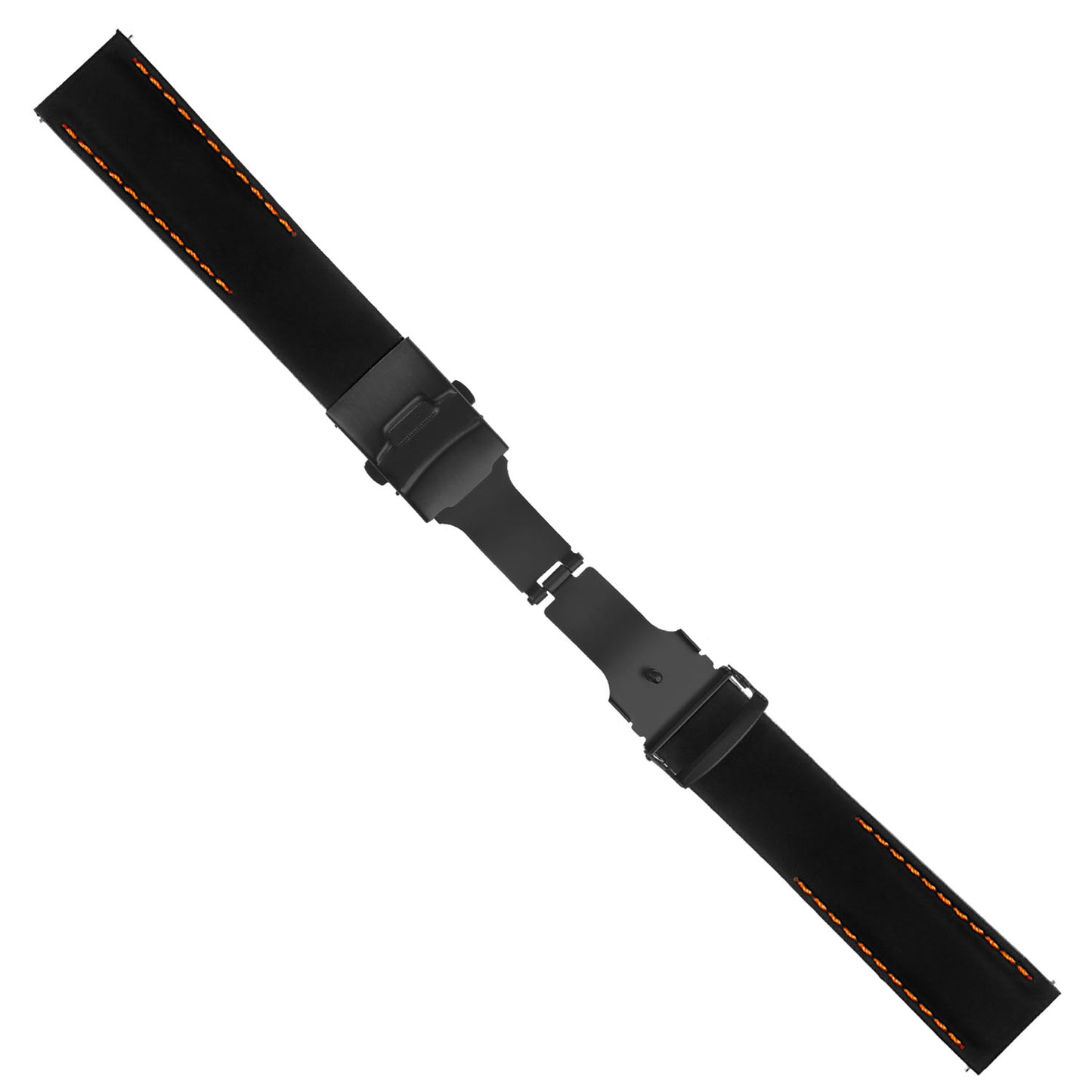 Rubber Strap with Deployant Clasp for Fossil Sport Smartwatch