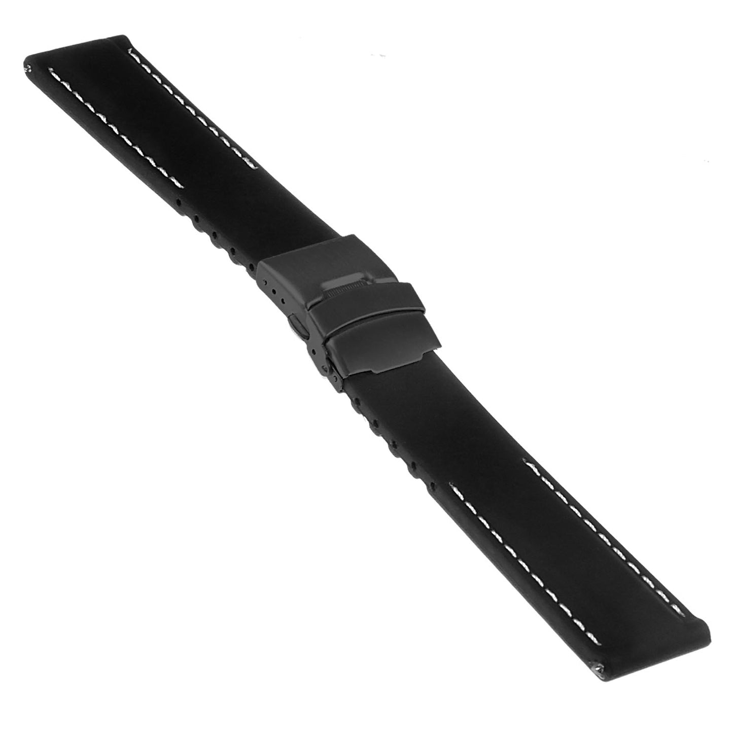 Rubber Strap with Deployant Clasp for Fossil Gen 4 Smartwatch