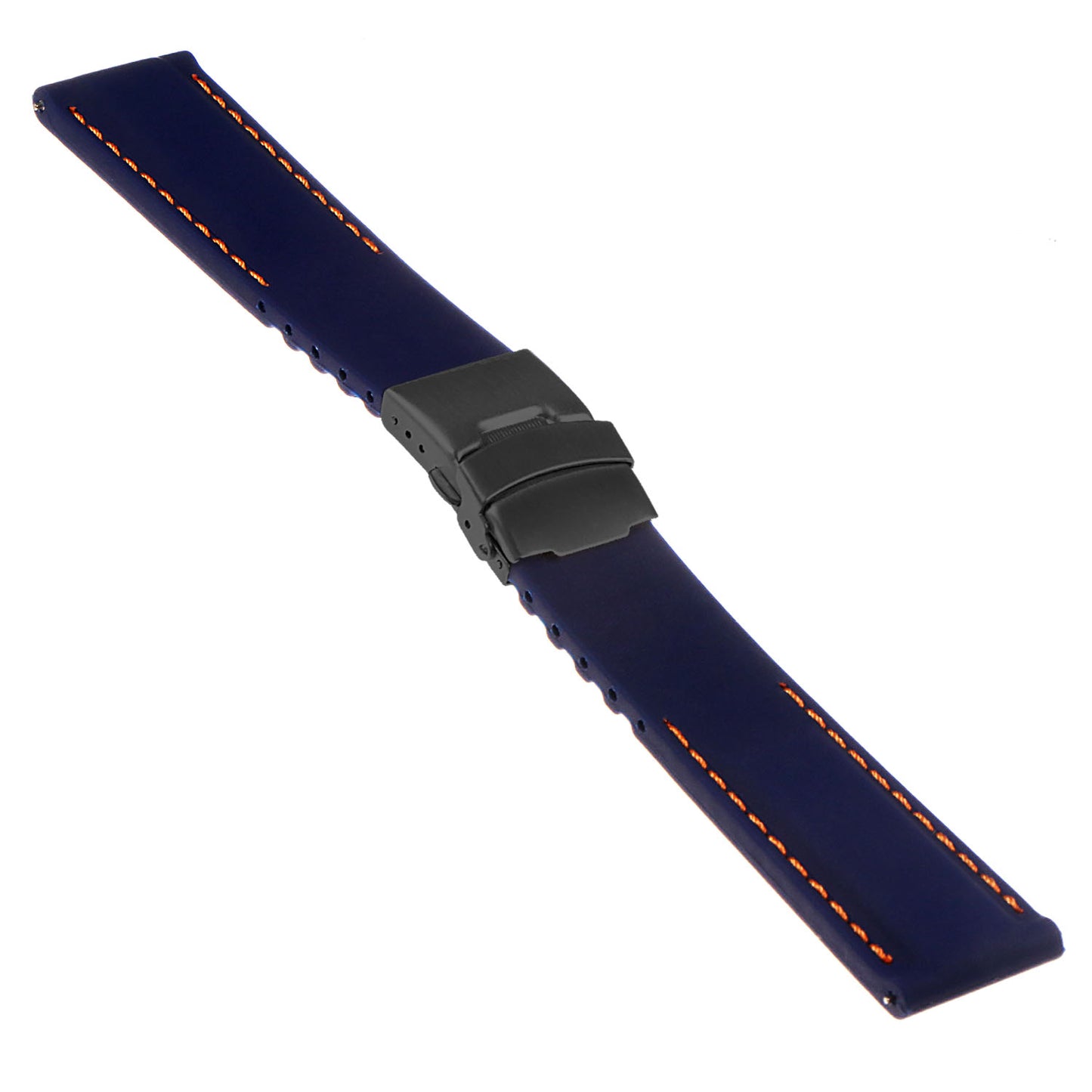 Rubber Strap with Deployant Clasp for Fossil Gen 5 Smartwatch