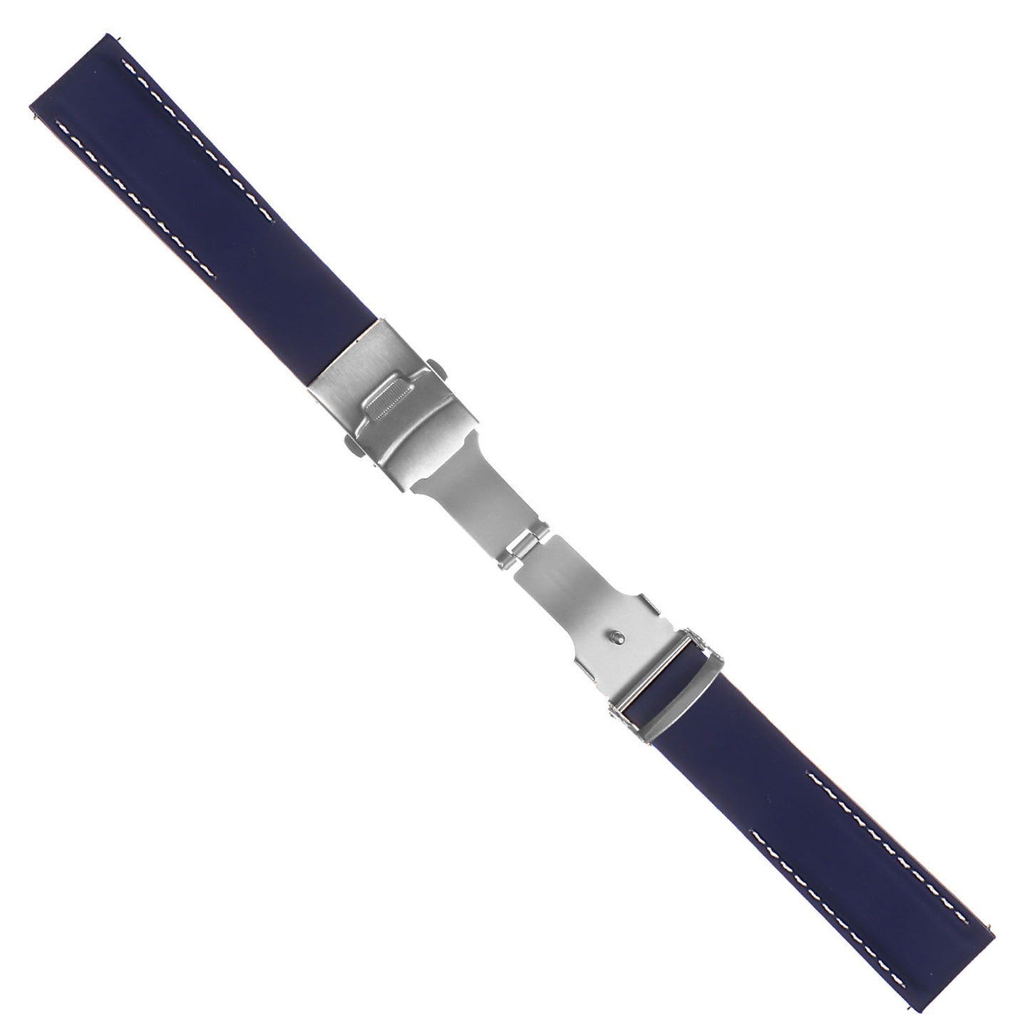 Rubber Strap with Stitching & Clasp - Quick Release