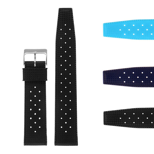 Vintage Style Perforated Rubber Rally Strap