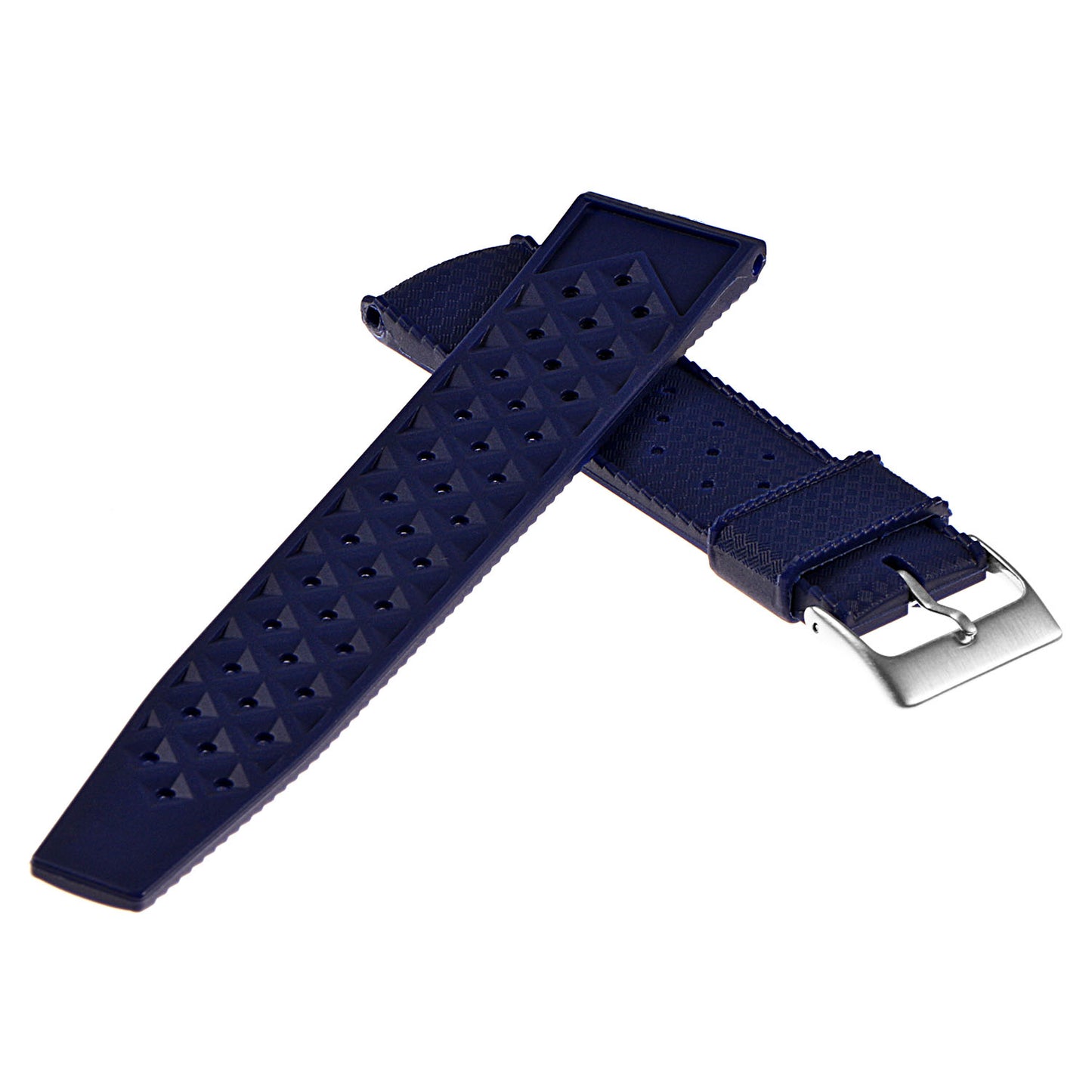 Vintage Style Perforated Rubber Rally Strap for Fitbit Sense