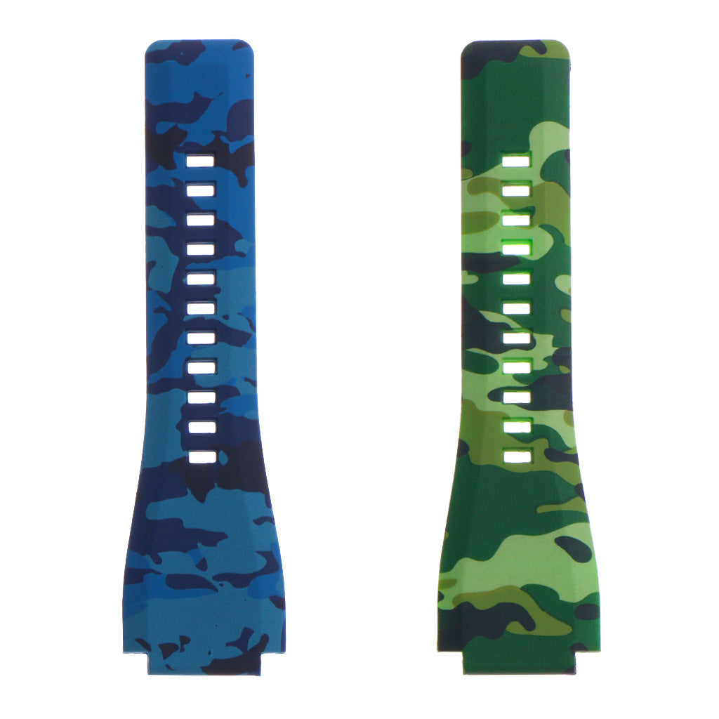 Camo Rubber Watch Strap for Bell & Ross with Matte Black Buckle - Out of Stock