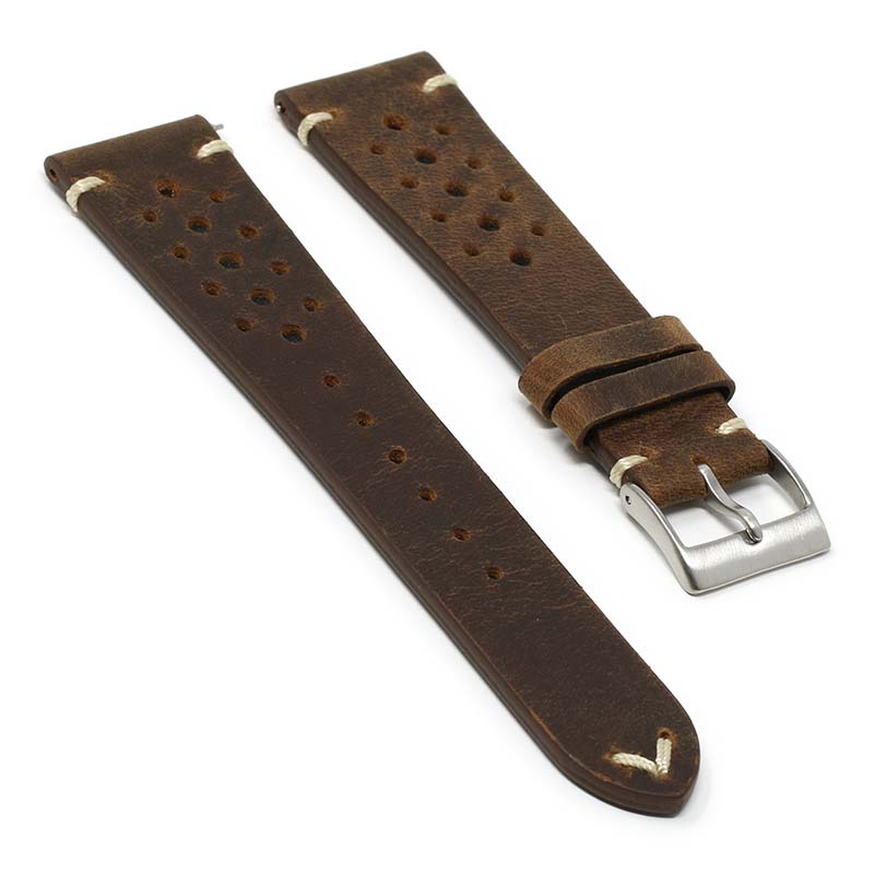 DASSARI Rally Strap with Road Worn Finish for Fitbit Charge 4 & Charge 3