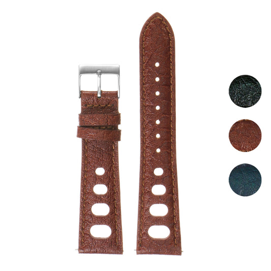 DASSARI Vintage Leather Rally Strap Quick Release - Standard, Extra Long, Extra Short