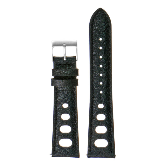 DASSARI Vintage Leather Pilot Watch Band w/ Silver Rivets for Apple Watch