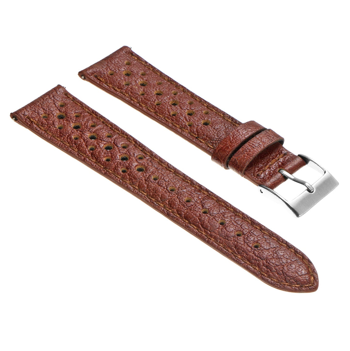 Dassari Perforated Leather Rally Strap - Extra Short
