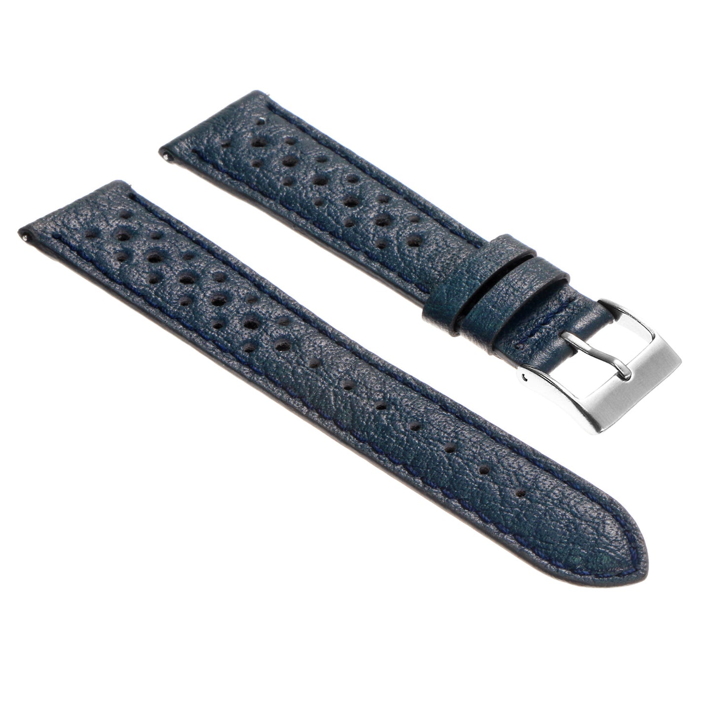 DASSARI Perforated Leather Rally Strap for Fitbit Versa 3