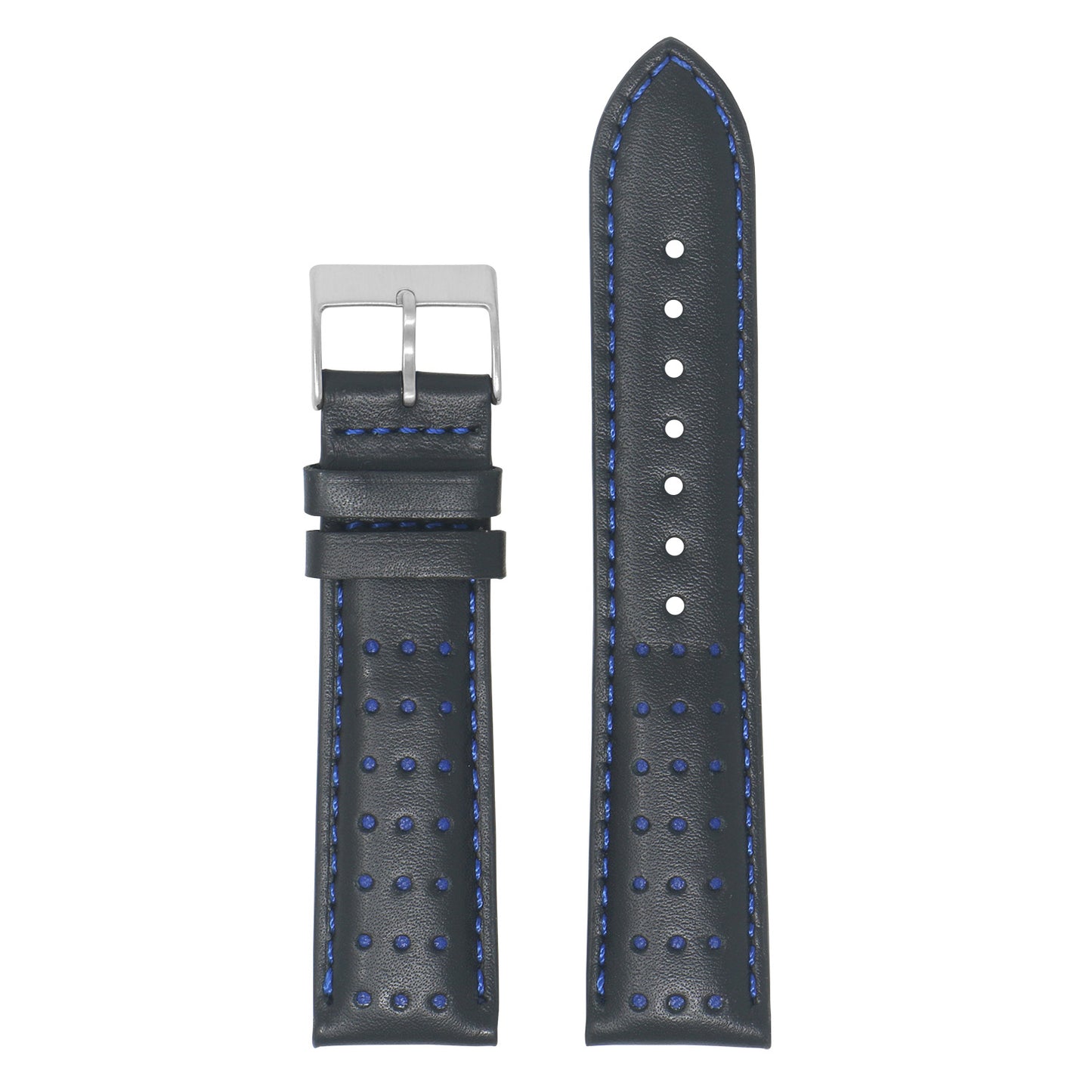 DASSARI Perforated Leather Racing Strap for Suunto 9